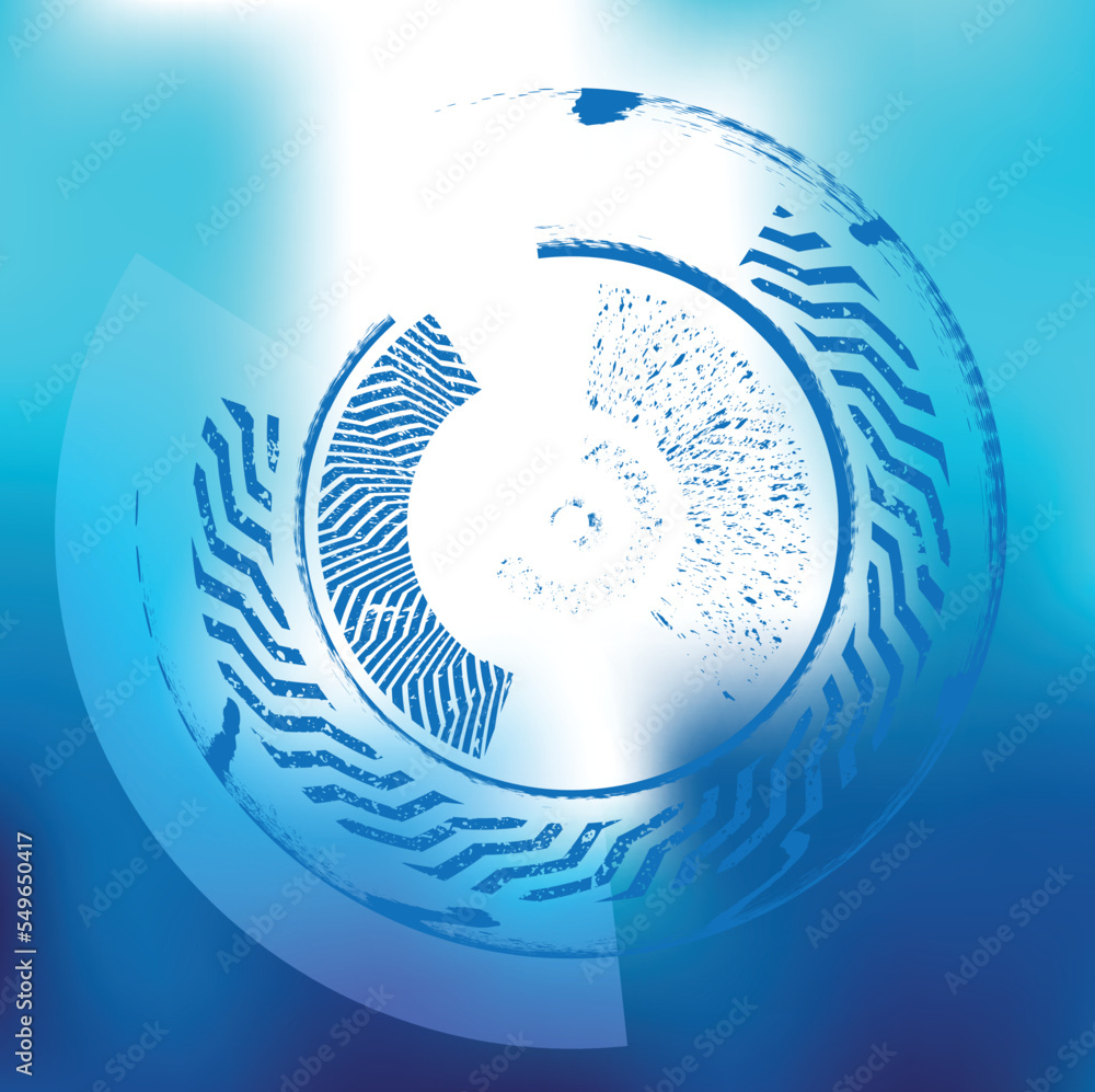 Poster tech modern retro futuristic background .vector design composition with various technology elements 