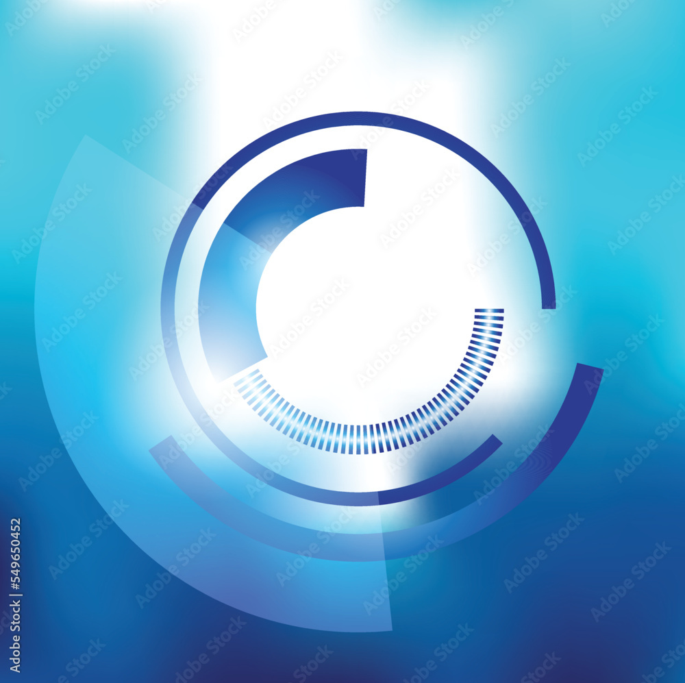 Aufkleber tech modern retro futuristic background .vector design composition with various technology elements 