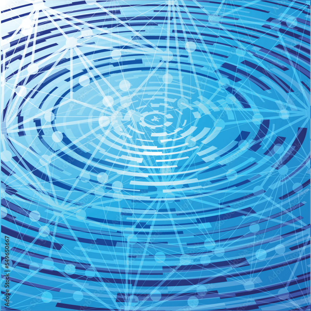 Poster tech modern retro futuristic background .vector design composition with various technology elements 