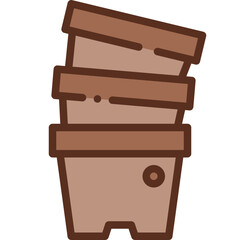 potted two tone icon