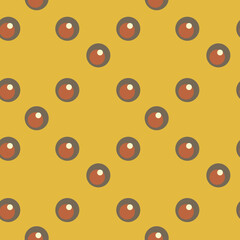 Retro geometric seamless pattern in style 50-70s