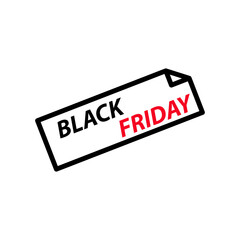 Black friday icon vector logo design template