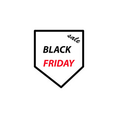 Black friday icon vector logo design template