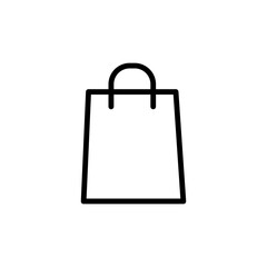 Paper bag icon vector logo design template