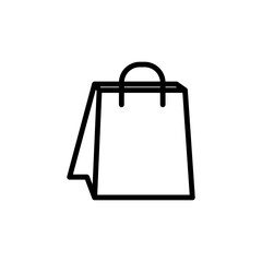 Paper bag icon vector logo design template