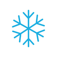 Snowflake icon vector logo design template