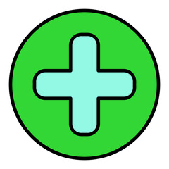 Obraz premium Plus Filled Line Icon