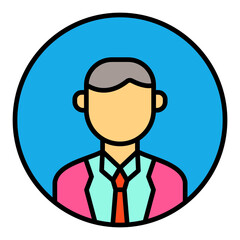 Profile Filled Line Icon