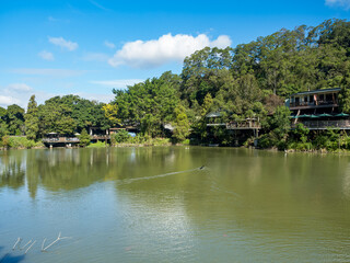 Fototapeta na wymiar Landscape of lake in Emei Township, Hsinchu County,Taiwan.