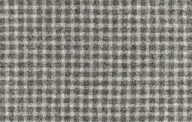 Expensive men's suit fabric. Elegant Beige cashmere background texture close-up. Virgin wool extra fine. Tweed in Brown Check. High resolution.