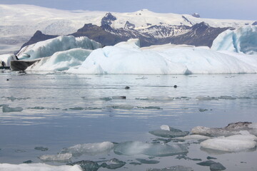 The beauty of the Jökulsárlón Lagoon