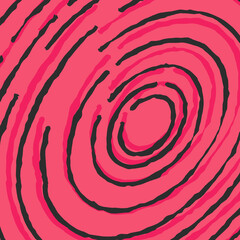 Abstract background with rough circular lines pattern