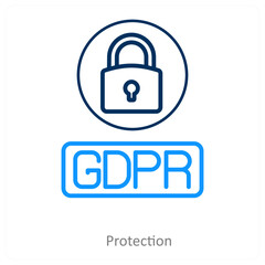 protection and shield icon concept
