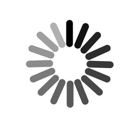 Obraz premium Loading icon flat design. vector illustration
