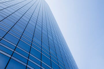 modern office building with blue sky