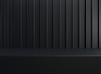 3D background scene with podium. Minimal product display mockup with geometric shape object. 3D rendering. 