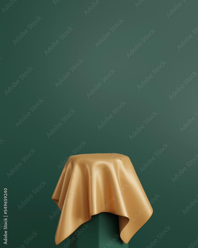 Poster 3d background scene with podium. minimal product display mockup with geometric shape object. 3d rend