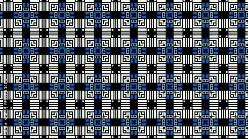 Poster a 3d rendering of the beautiful seamless tile pattern background texture animation scrolling right.