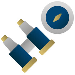 Binocular flat icon