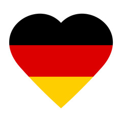 Germany Flag in heart shape