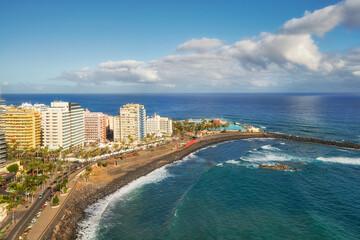 Obraz premium Fragment of cities - Puerto de la Cruz, Tenerife, Canary Islands 