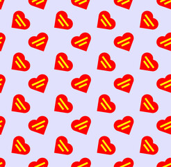 Pattern with hearts. Design for fabric, paper, website
