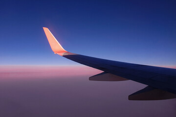 Obraz premium wing of airplane