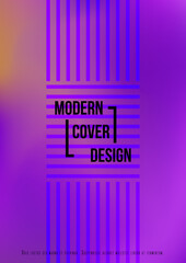 Digital Geometric Cover Design with Gradient and Abstract Lines, Figures for your Business. Booklet Fluid Rainbow Poster Design, Gradient Effect for Event.