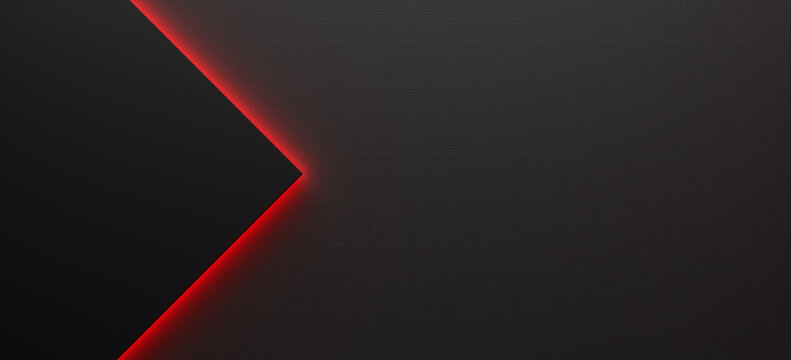 Ultra hd red neon light Black background abstract 3d texture black pattern background wallpaper,  3d rendering.