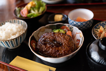 美味しそうなハンバーグ