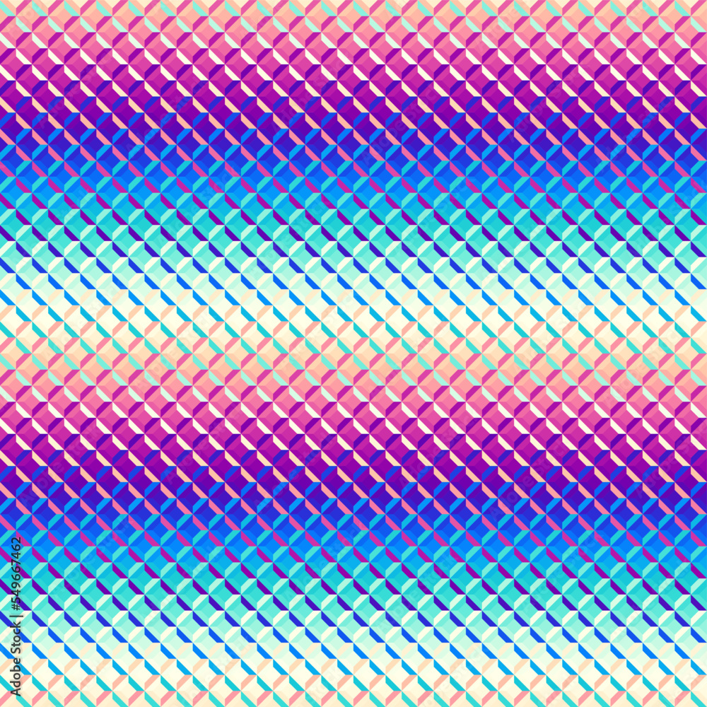 Poster Geometric abstract pattern in low poly style.