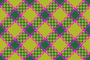 Textile seamless fabric. Tartan plaid check. Vector texture background pattern.