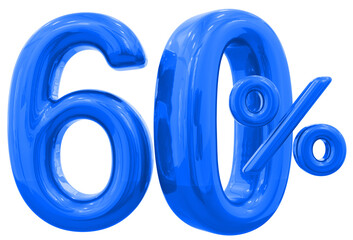 60 percent blue offer in 3d