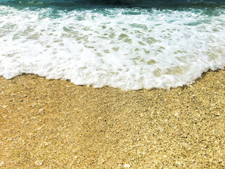 abstract sand of beach and soft wave background