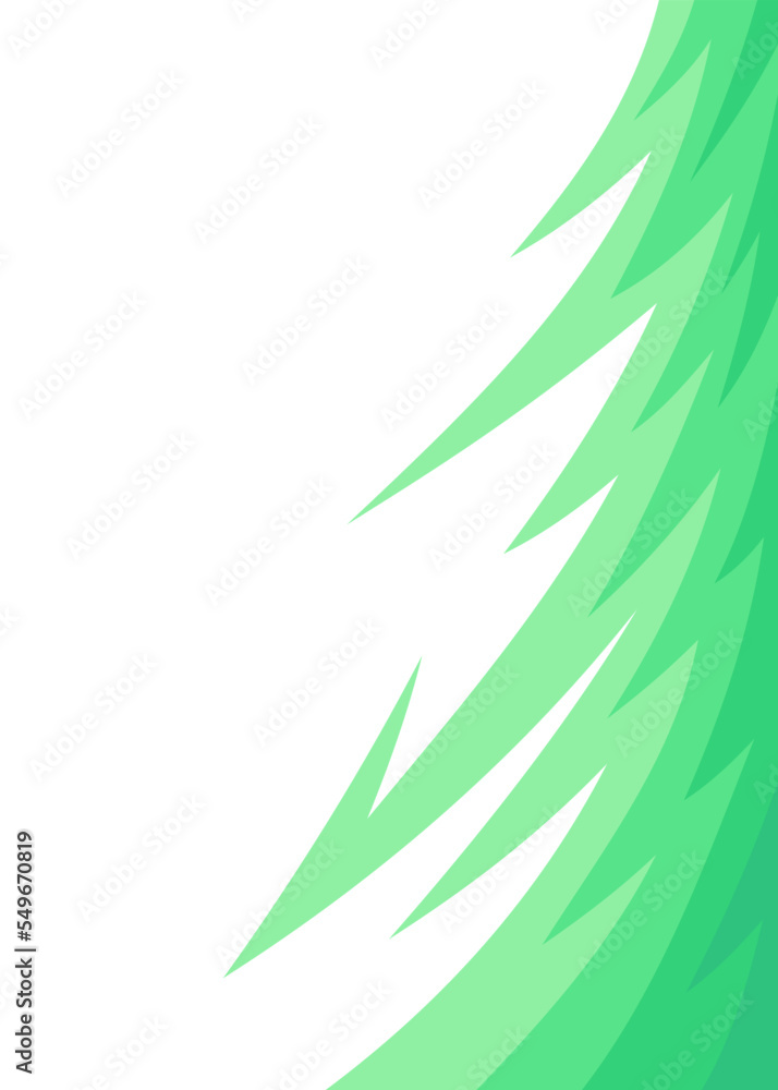 Poster abstract background with curved spike pattern and with some copy space area