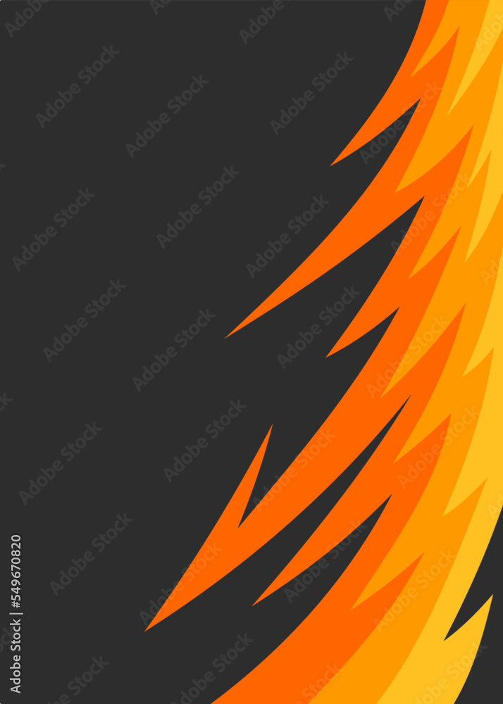 Poster abstract background with curved spike pattern and with some copy space area