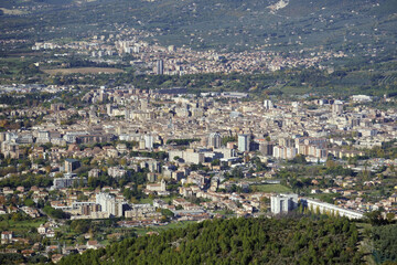 Fototapeta na wymiar view of the city of terni, umbria, italy