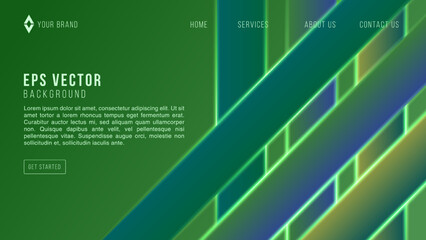 Green Web Design Abstract Background Lemonade EPS 10 Vector For Website, Landing Page, Home Page, Web Page, Web Template