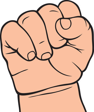 Baby Fist Color. Vector Illustration.