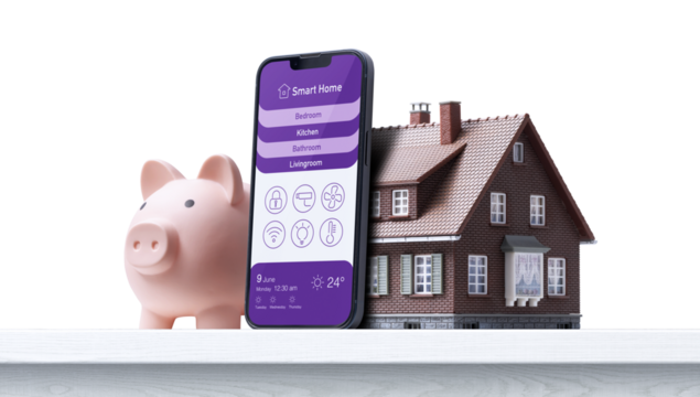 PNG file no background Save energy and money with home automation