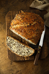 Artisan bread with seeds