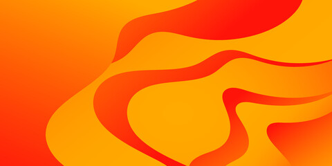 Abstract red and orange hot wavy background. Curve lines lava.