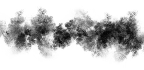 Clouds with transparent background of black color. Bottomless clouds. Clouds PNG. black and white...