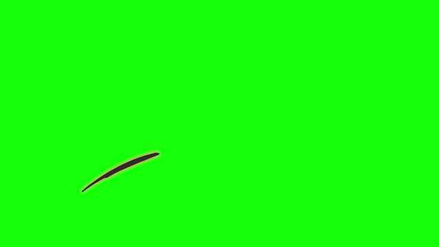 Shooting star effects on green screen