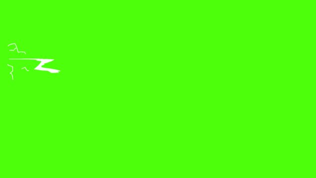 Z type current effects on green screen