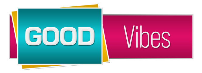 Good Vibes Turquoise Pink Horizontal 