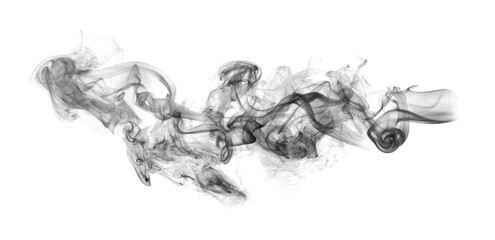 black and white smoke isolate fog - Clouds with transparent background of black color. Bottomless...