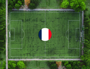 Representation of the football team of France