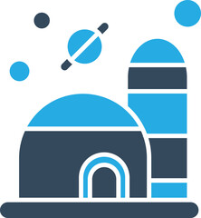 Dome city Vector Icon which is suitable for commercial work and easily modify or edit it
