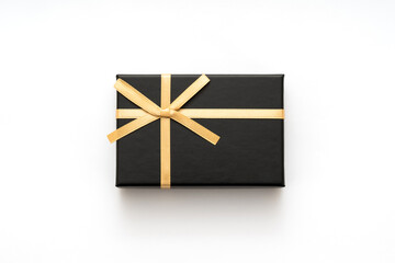 シンプルなリボンの付いたプレゼント

